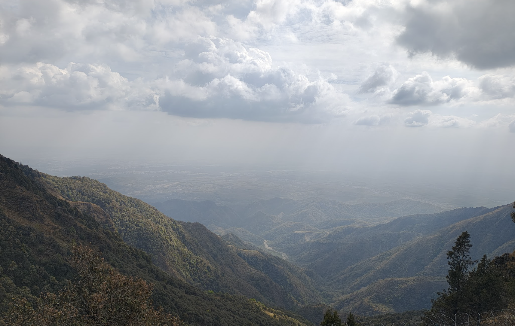 Views during the mountain climb